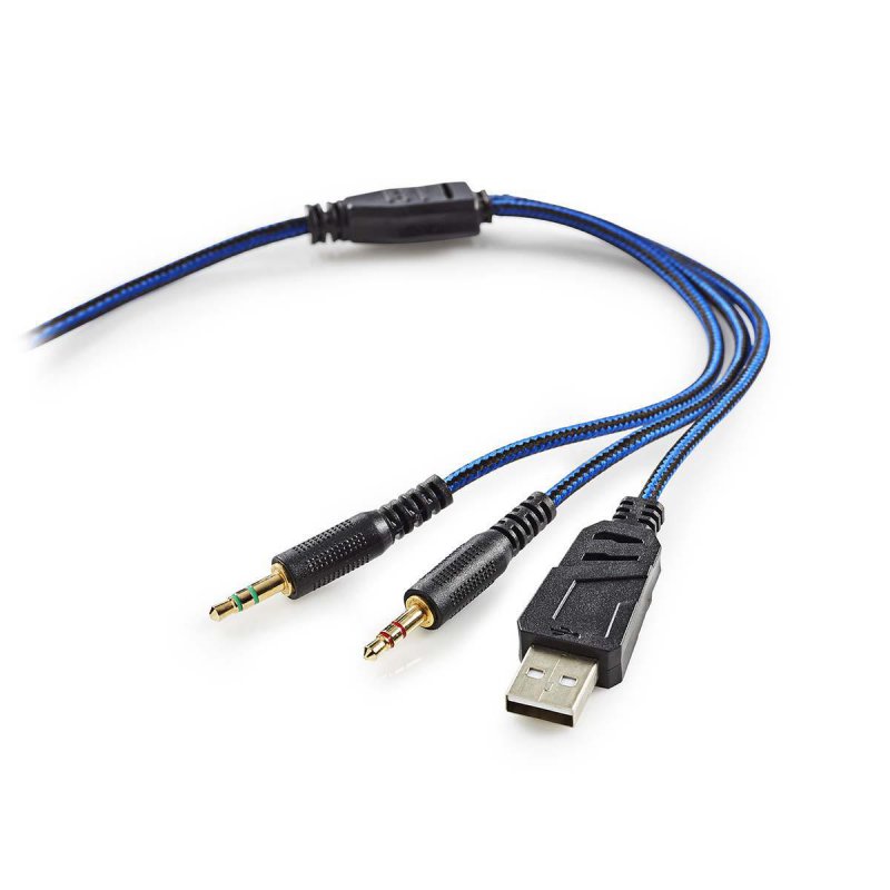 Herní headset | Přes Uši | Stereo | USB Type-A / 2x 3.5 mm | Vestavěný mikrofon | 2.20 m | Normal Osvětlení - obrázek č. 5