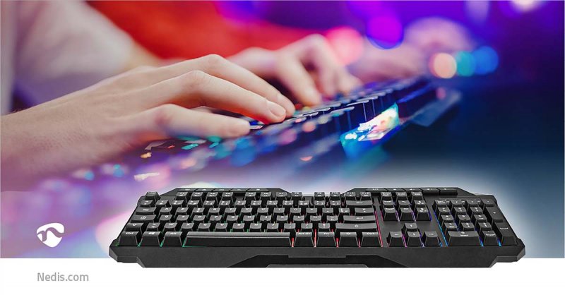 Wired Gaming Keyboard | USB-A  GKBD110BKFR - obrázek č. 4