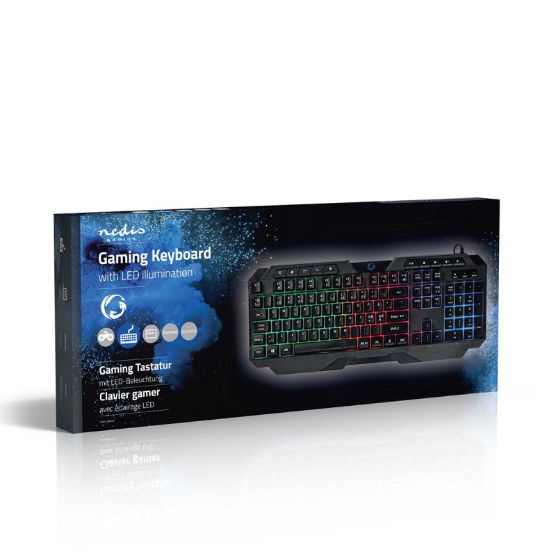 Wired Gaming Keyboard | USB-A  GKBD110BKND - obrázek č. 2