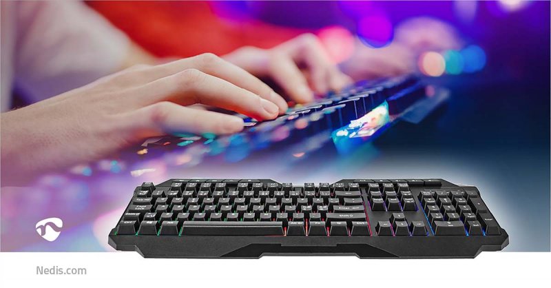 Wired Gaming Keyboard | USB-A  GKBD110BKND - obrázek č. 4
