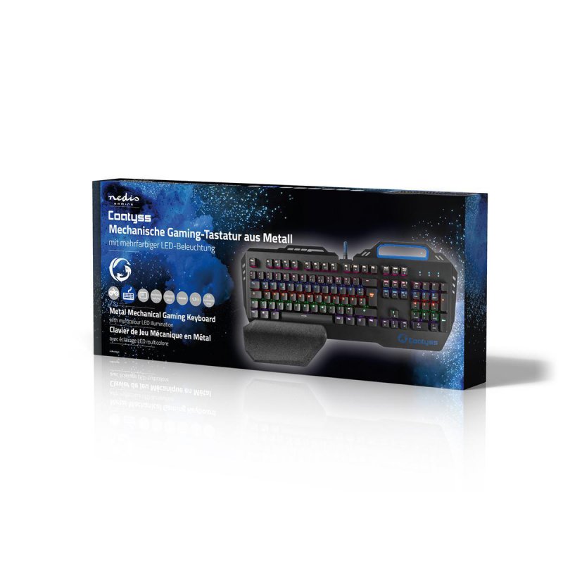 Wired Gaming Keyboard | USB | Mechanické Keys  GKBD400BKDE - obrázek č. 7