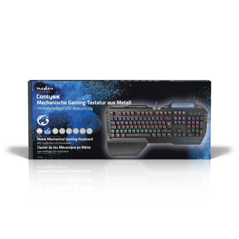 Wired Gaming Keyboard | USB | Mechanické Keys  GKBD400BKDE - obrázek č. 6