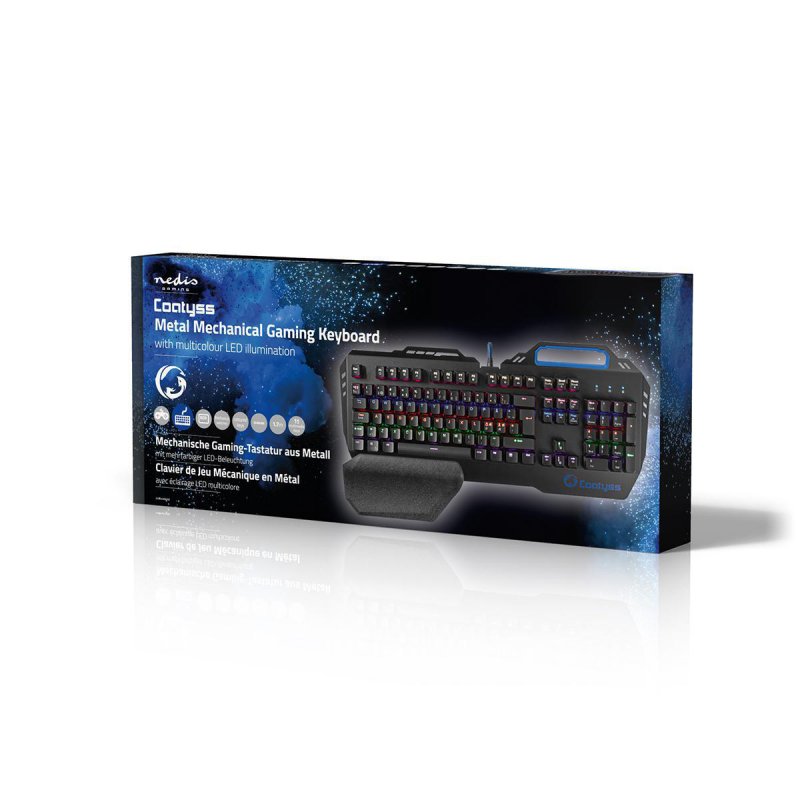 Wired Gaming Keyboard | USB | Mechanické Keys  GKBD400BKND - obrázek č. 7