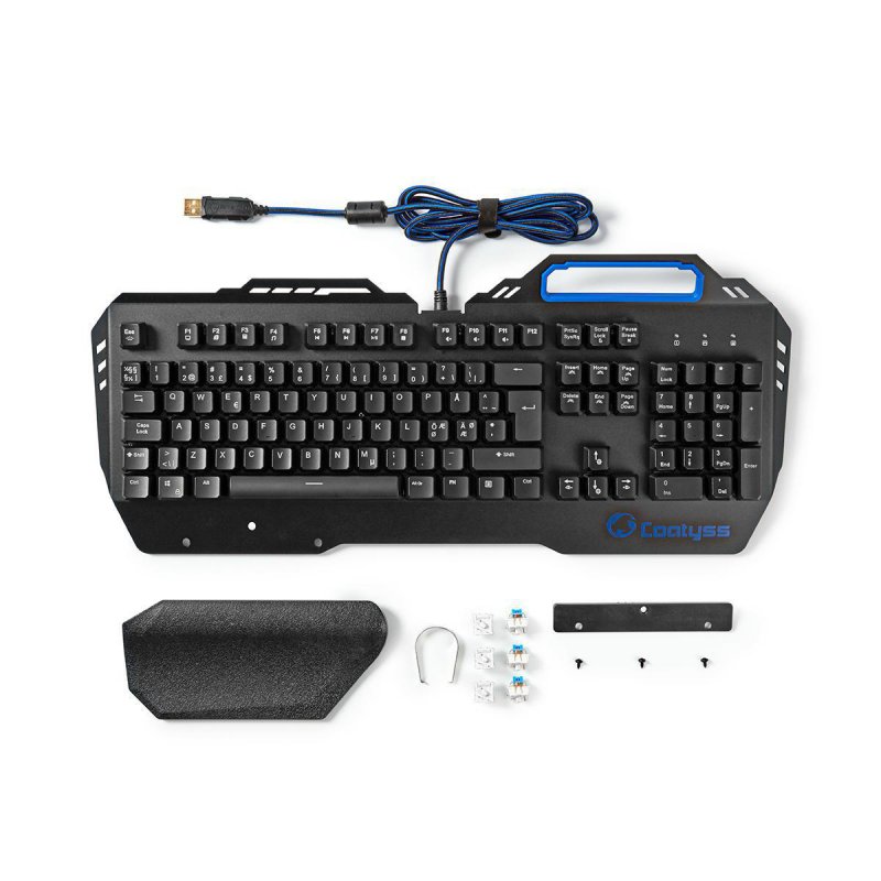 Wired Gaming Keyboard | USB | Mechanické Keys  GKBD400BKND - obrázek č. 9