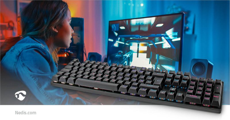 Wired Gaming Keyboard | USB-A  GKBDM110BKDE - obrázek č. 5