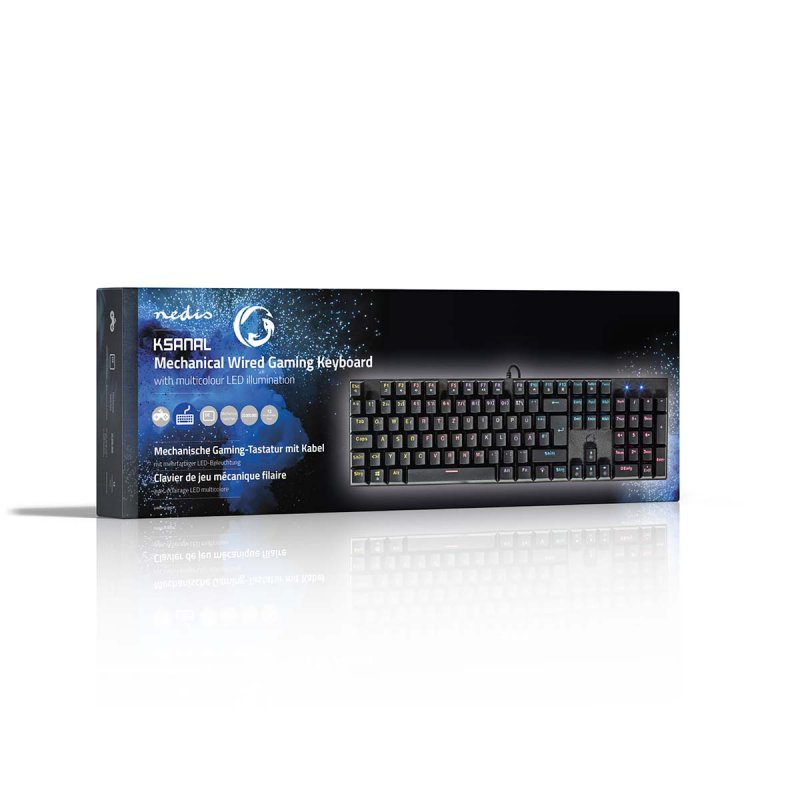 Wired Gaming Keyboard | USB-A  GKBDM110BKDE - obrázek č. 3