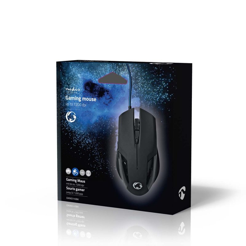 Gaming Mouse | Kabelové | 1200 / 2400 / 4800 / 7200 dpi  GMWD110BK - obrázek č. 4