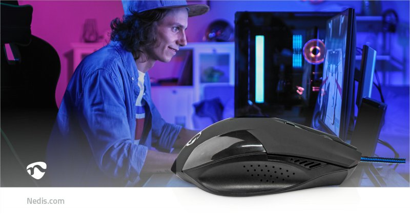 Gaming Mouse | Kabelové | 1200 / 2400 / 4800 / 7200 dpi  GMWD110BK - obrázek č. 7