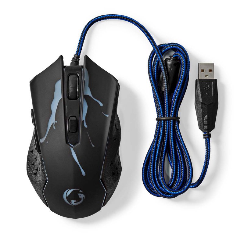 Gaming Mouse | Kabelové | 1200 / 1800 / 2400 / 3600 dpi  GMWD210BK - obrázek č. 7