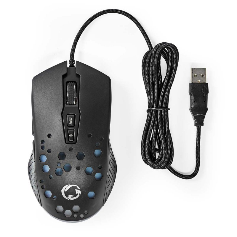 Gaming Mouse | Kabelové | 800 / 1200 / 2400 / 3200 / 4800 / 7200 dpi  GMWD410BK - obrázek č. 7