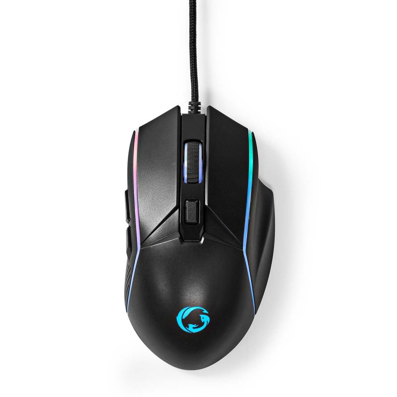 Gaming Mouse | Kabelové | 800 / 1200 / 2400 / 3200 / 4800 / 7200 dpi  GMWD510BK - obrázek produktu