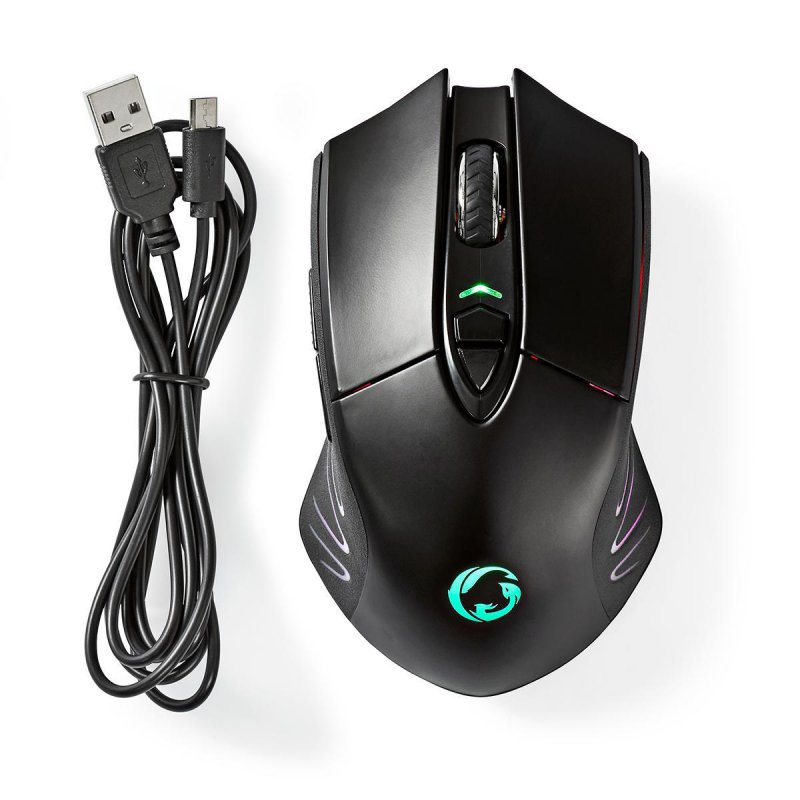 Gaming Mouse | Wired & Wireless | DPI: 500 / 1000 / 2000 / 3000 / 5000 / 10000 dpi | Ano | Počet tlačítek: 7 | Ano | Pro praváky - obrázek č. 6