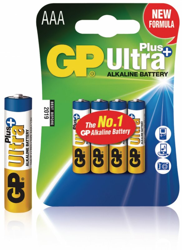 Alkalická Baterie AAA 1.5 V Ultra+ 4-Blistr - obrázek č. 1