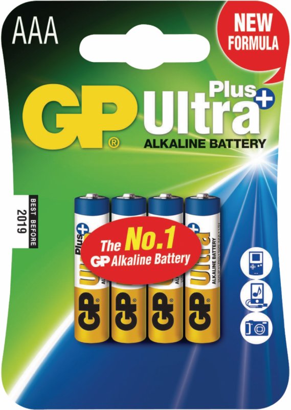 Alkalická Baterie AAA 1.5 V Ultra+ 4-Blistr - obrázek produktu