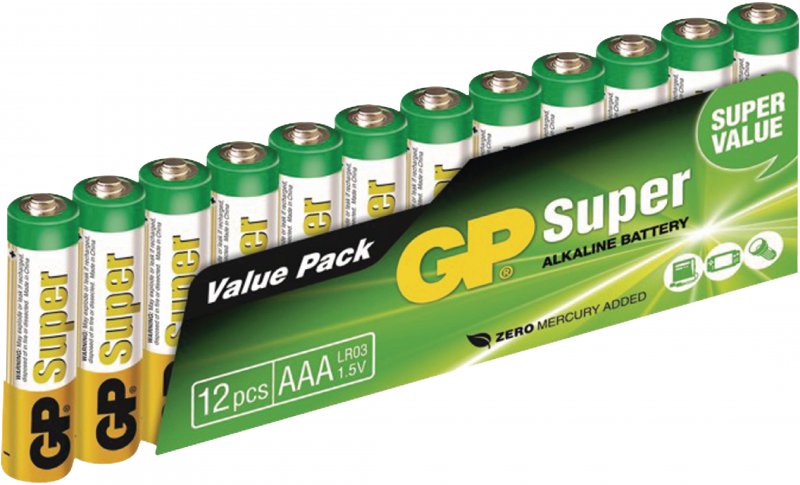 Alkalická Baterie AAA 1.5 V Super 12-Balíček - obrázek produktu