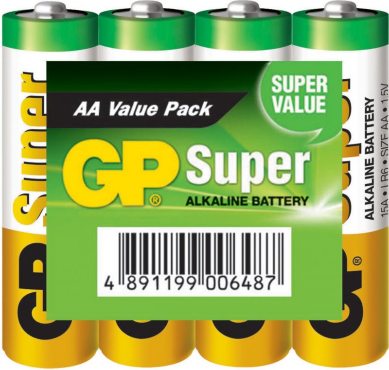 Alkalická Baterie AA 1.5 V Super 192-Prodejní Stojan - obrázek č. 1