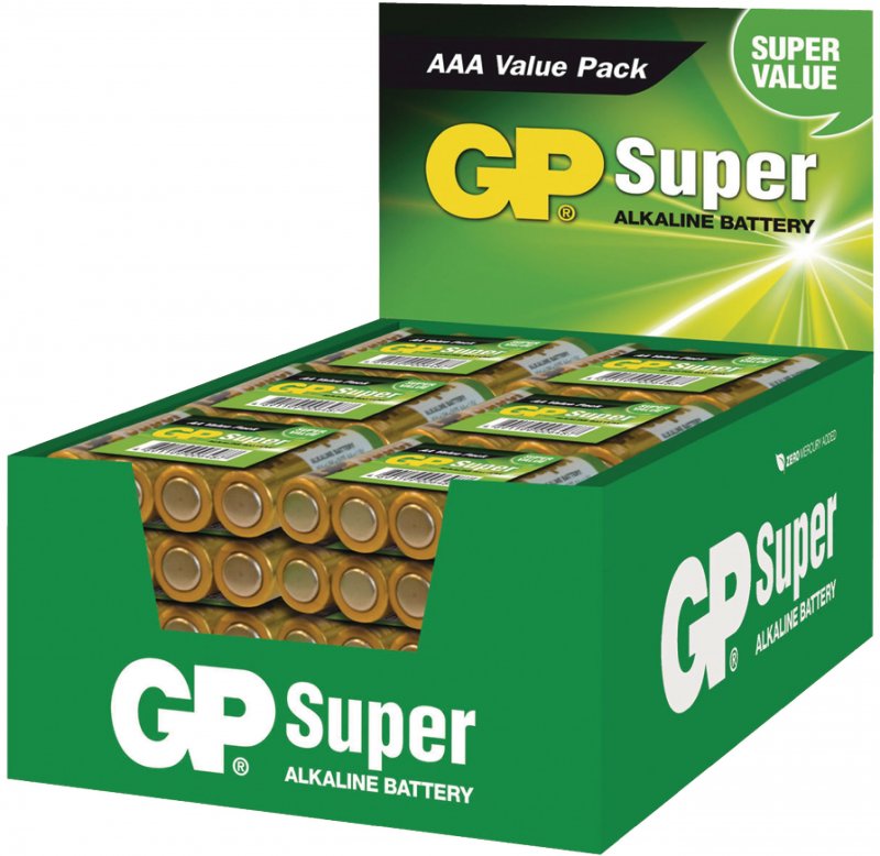 Alkalická Baterie AAA 1.5 V Super 192-Prodejní Stojan - obrázek produktu