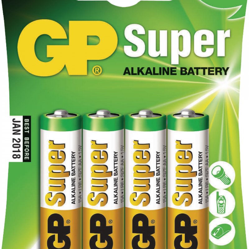 Alkalická Baterie AA 1.5 V Super 4-Blistr - obrázek produktu