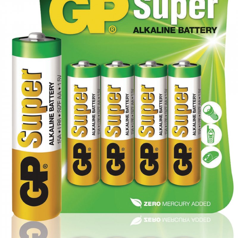 Alkalická Baterie AA 1.5 V Super 4-Blistr - obrázek č. 1