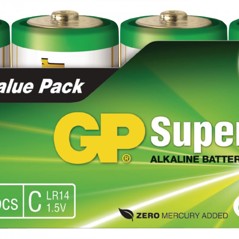 Alkalická Baterie C 1.5 V Super 4-Balíček - obrázek produktu