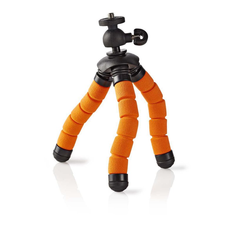 Mini stativ | Max. 0,5 kg | 13 cm | Ohebná | Černá/Oranžová - obrázek č. 3