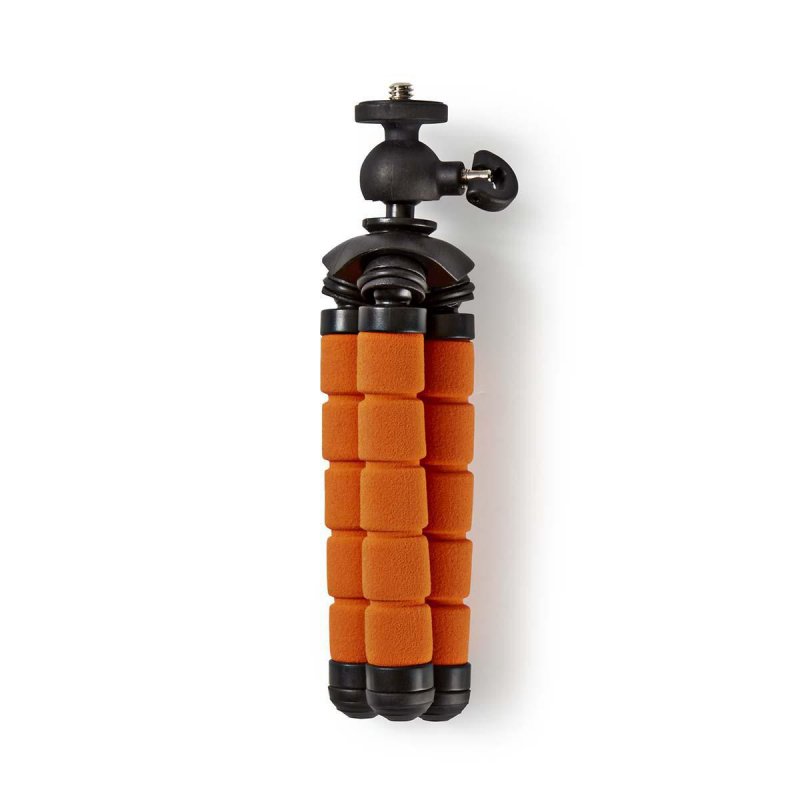 Mini stativ | Max. 0,5 kg | 13 cm | Ohebná | Černá/Oranžová - obrázek č. 1