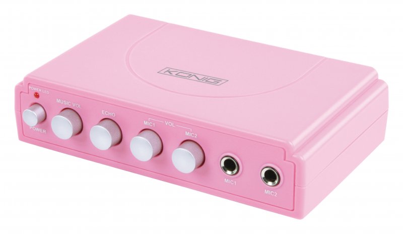 Karaoke Mixer Růžová - obrázek produktu
