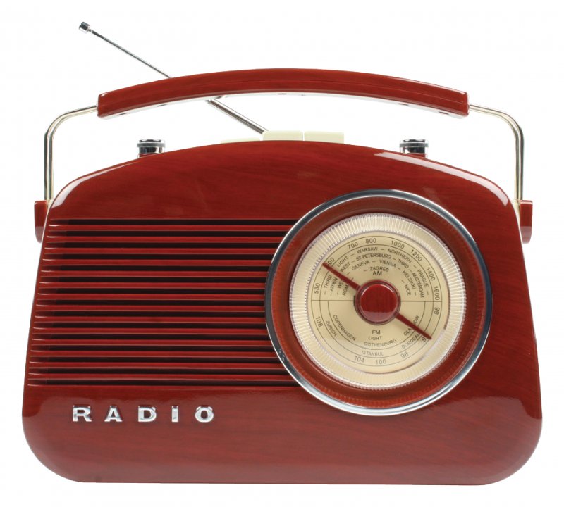 Přenosné FM Rádio FM / AM Hnědá - obrázek č. 3