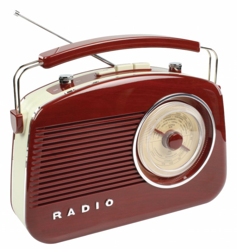 Přenosné FM Rádio FM / AM Hnědá - obrázek č. 2