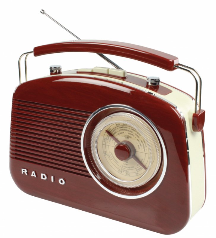 Přenosné FM Rádio FM / AM Hnědá - obrázek č. 1
