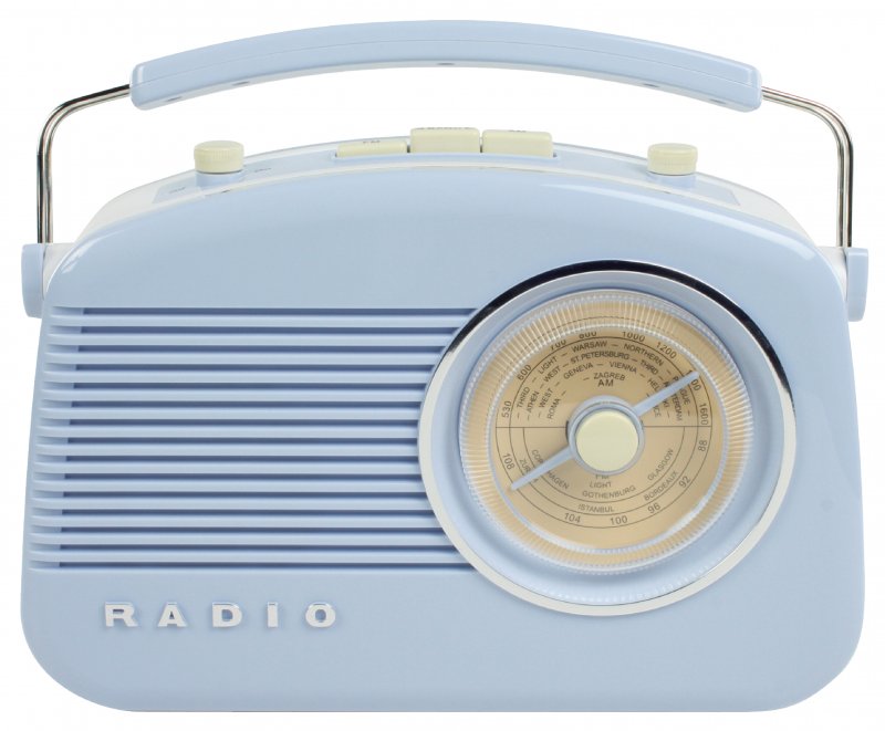 Přenosné FM Rádio FM / AM Modrá - obrázek č. 2