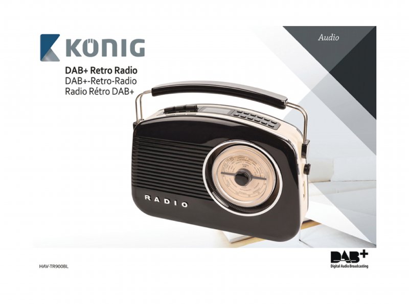 Přenosné DAB+ retro rádio (AM,FM,DAB) - obrázek č. 9
