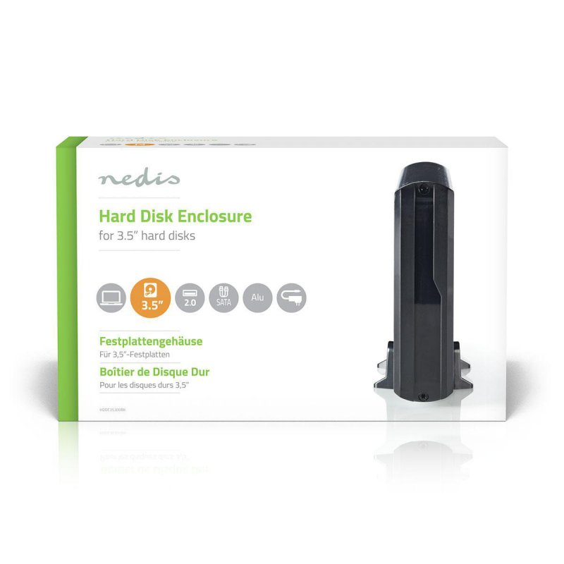 Externí box pro HDD | 3.5 " | SATA II | USB2.0 | USB-A | Hliník - obrázek č. 3