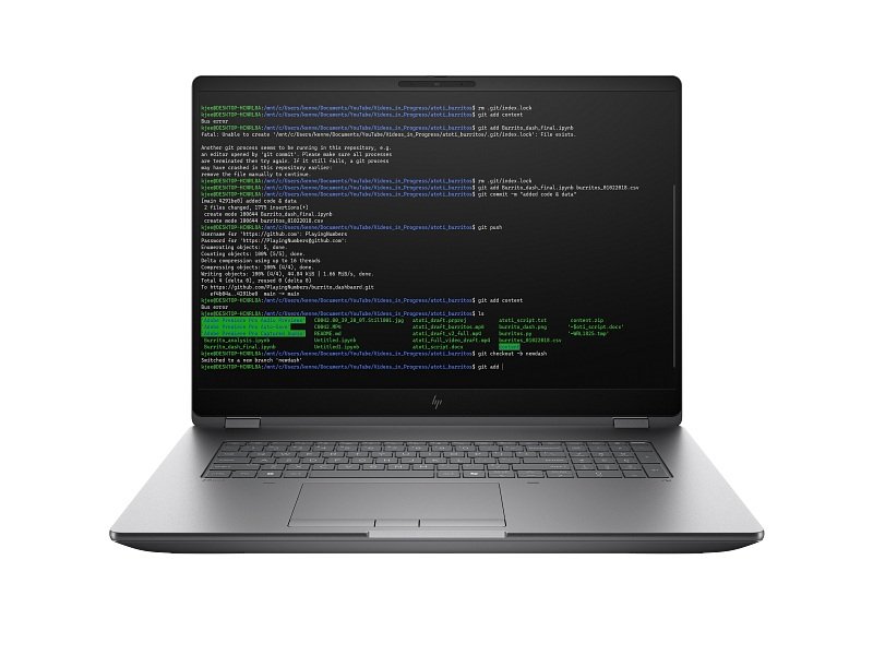 HP ZBook Fury / 18 G1i / U7-255HX / 18" / 2560x1600 / 32GB / 1TB / RTX 1000 / W11P / Gray  Offsite - obrázek produktu