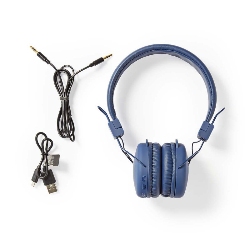 Bezdrátová Sluchátka | Bluetooth® | On-ear | Skládací | Vestavěný Mikrofon | Modrá - obrázek č. 7