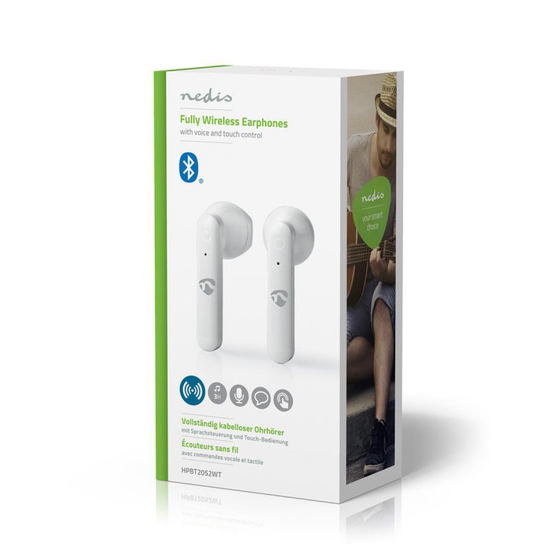 Bezdrátová sluchátka | Bluetooth, 2.5hod, mikrofon, hlasové ovládání - obrázek č. 6