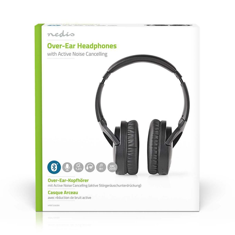 Bezdrátová Sluchátka | Bluetooth® | Over-ear | Aktivní Potlačení Hluku (ANC) | Černá barva - obrázek č. 10