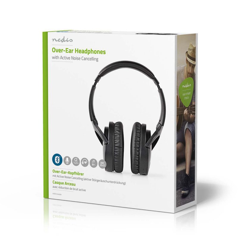 Bezdrátová Sluchátka | Bluetooth® | Over-ear | Aktivní Potlačení Hluku (ANC) | Černá barva - obrázek č. 11