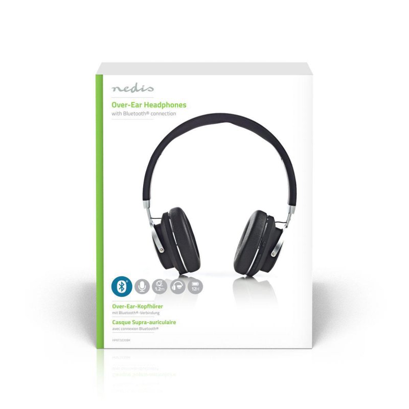 Bezdrátová Sluchátka | Bluetooth® | On-ear | Cestovní pouzdro | Černá barva - obrázek č. 10