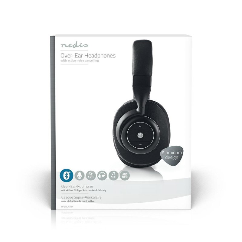 Bezdrátová Sluchátka | Bluetooth® | Over-ear | Aktivní Potlačení Hluku (ANC) | Černá barva - obrázek č. 10