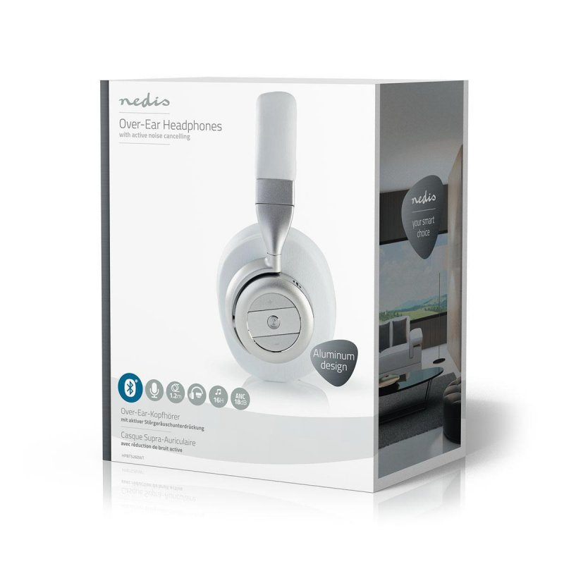 Bezdrátová Sluchátka | Bluetooth® | Over-ear | Aktivní Potlačení Hluku (ANC) | Bílá barva - obrázek č. 11