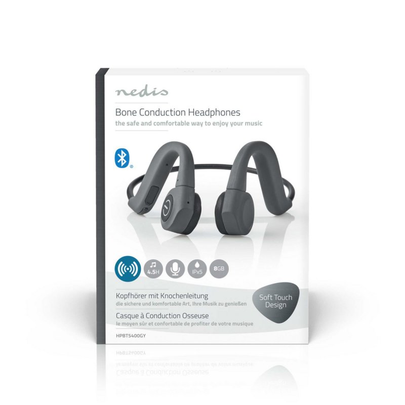 Bone Conduction sluchátka | Bluetooth® | Maximální doba přehrávání na baterie: 6.5 hod | Vestavěný mikrofon | Vnitřní paměť: 8 G - obrázek č. 6