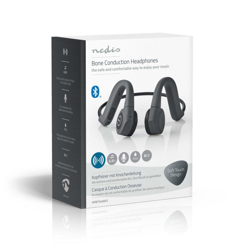 Bone Conduction sluchátka | Bluetooth® | Maximální doba přehrávání na baterie: 6.5 hod | Vestavěný mikrofon | Vnitřní paměť: 8 G - obrázek č. 8