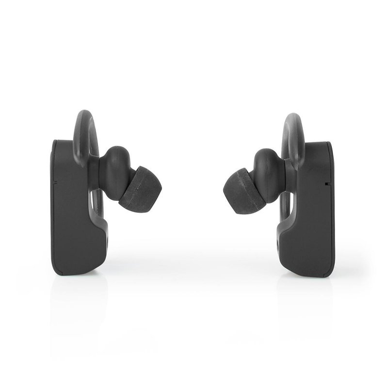 Plně Bezdrátová Bluetooth® Sportovní Sluchátka | 8 Hodin Přehrávání | Háčky za uši | Hlasové Ovládání | Nabíjecí Pouzdro | Černá - obrázek č. 15