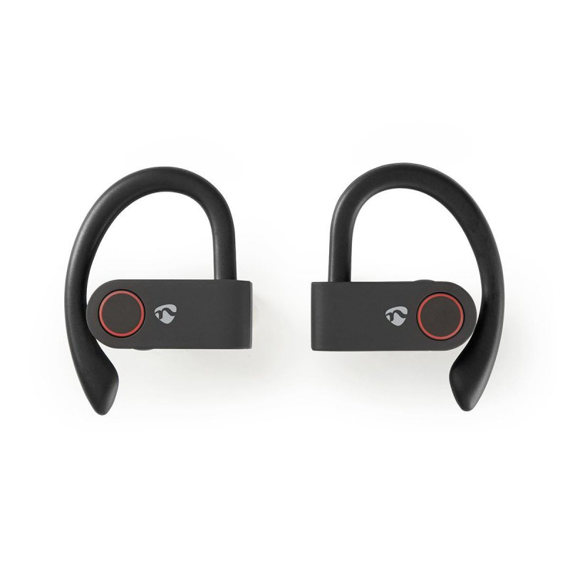 Plně Bezdrátová Bluetooth® Sportovní Sluchátka | 8 Hodin Přehrávání | Háčky za uši | Hlasové Ovládání | Nabíjecí Pouzdro | Černá - obrázek č. 18