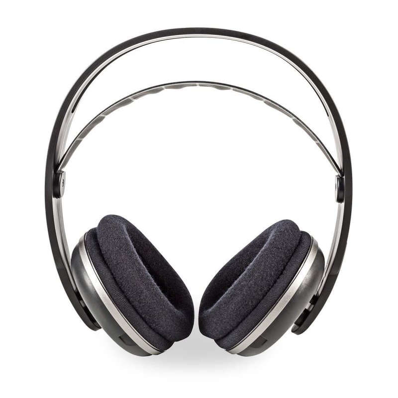 Bezdrátová TV sluchátka | RF | Přes uši | Doba přehrávání až 11 hodin | Digitální zvuk | Nabíjecí dok (HPRF210BK) - obrázek produktu