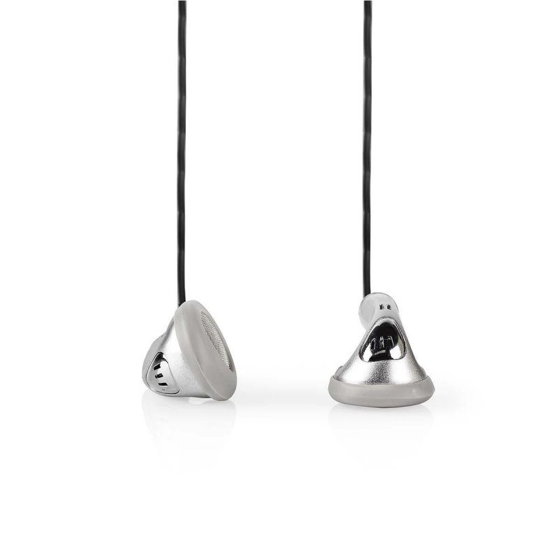 Kabelová Sluchátka | Kulatý Kabel 1,2 m | In-ear | Stříbrná - obrázek produktu