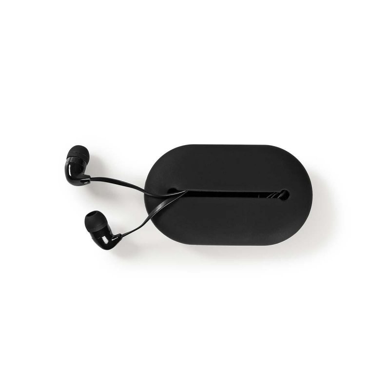 Kabelová Sluchátka | In-ear | Cestovní pouzdro | Plochý Kabel 1,2 m | Černá barva - obrázek produktu