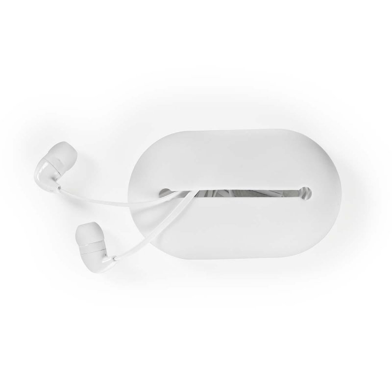 Kabelová Sluchátka | 3.5 mm | Délka kabelu: 1.20 m | Vestavěný mikrofon | Včetně přepravní tašky | Bílá - obrázek produktu