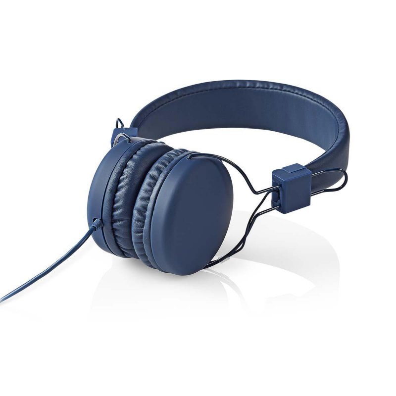Kabelová sluchátka na uši | 3,5 mm | Délka kabelu: 1.20 m | 99 dB | Modrá - obrázek č. 3